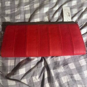RACHEL Rachel Roy Red Panel Clutch new w/ tags